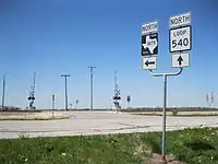 Looking northwest from Loop 540 and FM 1875