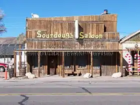 The Sourdough Saloon in Beatty, Nevada. Built in c.1905.