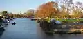Beccles quay: downstream view from Bridge St bridge