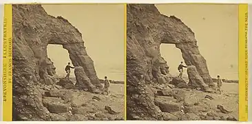 Teignmouth - Arched Rock Beneath the Ness