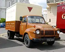 A Bedford J5 box truck.