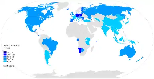 Image 17World beer consumption per capita (from History of beer)