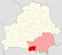 Location of Lyelchytsy District