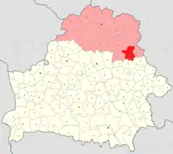 Location of Orsha District