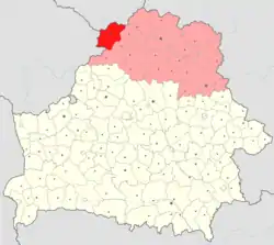 Location of Braslaw District