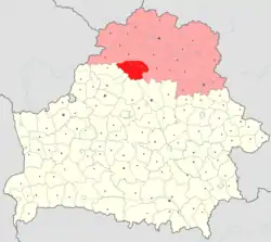 Location of Dokshytsy District