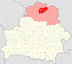 Location of Polotsk DistrictBelarusian: Полацкі раён
