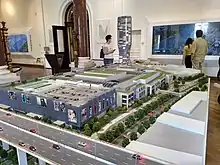 A scale model of the Belgrade Waterfront, an urban development project headed by the Government of Serbia