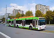AKSM-333 - third-generation articulated three-axle low-floor trolley bus in Belgrade