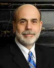 Federal Reserve chair Ben Bernanke (AB,&nbsp;1975)