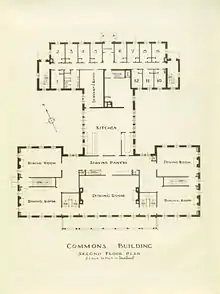 Commons Floor Plan Bennington College (1931 - 1937) Bennington, Vermont