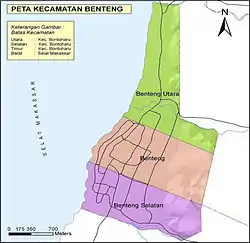 Map of Benteng