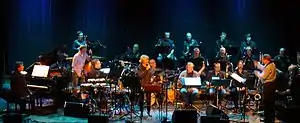 Bergen Big Band at a memorial concert for Olav Dale, November 2, 2014