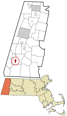 Location in Berkshire County and the state of Massachusetts.