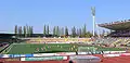 The Fredrich-Ludwig-Jahn-Stadion during a match between 1. FC Union Berlin and SV Stuttgarter Kickers in 2009.