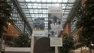 An exhibition dedicated to the 25th anniversary to the Berlin Wall destruction was located at Potsdamer Platz Arkaden
