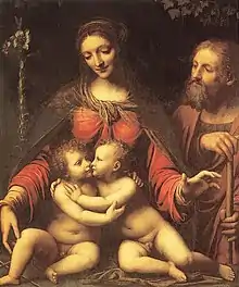 Bernardino Luini, Holy Family with the Infant St John (first half of 16th century), Museo del Prado