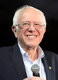 Bernie Sanders smiling