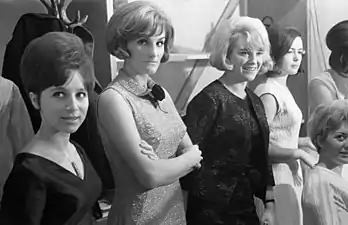 Berta Ambrož, Elda Viler and Majda Sepe at the Opatija '65 festival