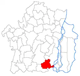 Location in Brăila County