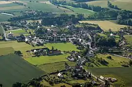 An aerial view of Besson