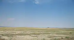 Panorama of the desert area