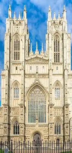 The perpendicular west towers of Beverley Minster (c. 1400)