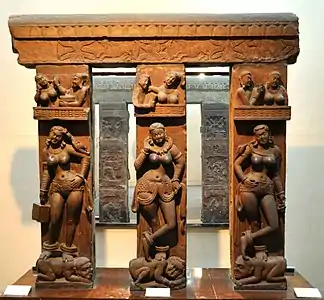 Bhutesvara Yakshis, Buddhist reliefs from Mathura, 2nd century&nbsp;CE