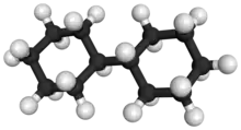 3D ball-and-stick structure of bicyclohexyl
