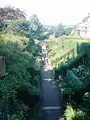 Biddulph Grange: view along Dahlia Walk from other end