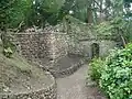 Biddulph Grange: Great Wall of China, partway through a complete rebuild to try to stop a persistent subsidence problem