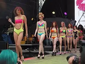 Image 8Bikini fashion show at World Bodypainting Festival 2014 in Austria (from Women's beachwear fashion)
