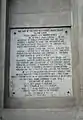 Marble plaque in front of the building