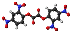 Ball-and-stick model of the DNPO molecule