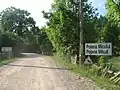 Polish-Romanian bilingual sign at the entrance in the village of Poiana Micului (Polish: Pojana Mikuli)