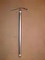 A 2011 Black Diamond ice axe. 71&nbsp;cm (28&nbsp;in) long with a weight of 430&nbsp;g (15&nbsp;oz).