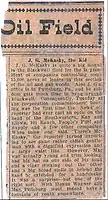 1916 News clip from Blackwell Daily @head of 101 Ranch Oil Company