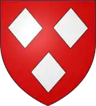3 lozenges—Gules, three lozenges argent— Guillaume de Haer (according to Gelre)