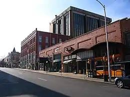 Downtown street in Fayetteville