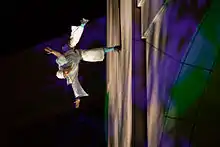 Site specific dance by Blue Lapis Light at the Texas State History Museum in Austin, Texas, 2010.