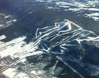 Aerial View of Blue Mountain Ski Area