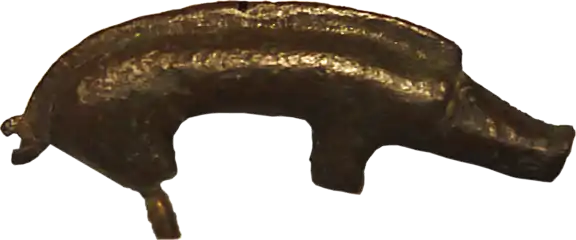 Guilden Morden boar crest fragment