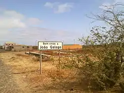 Welcome sign into João Galego