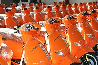 Electric rental scooters in the Netherlands from the company Bobrental