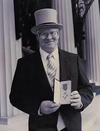 Robert Paxman receiving his MBE Award
