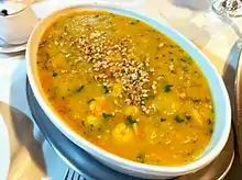 Bobó de camarão served at a restaurant in Rio de Janeiro