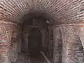 Subterranean entrance of the ruins of la granja de Bernuy de Párraces (Marugán).