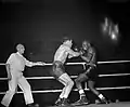 Bep van Klaveren vs Kid Pompeij in Amsterdam, 15 February 1954.