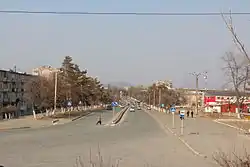 View of the town in February 2012