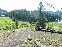 View of both Bonny Lakes